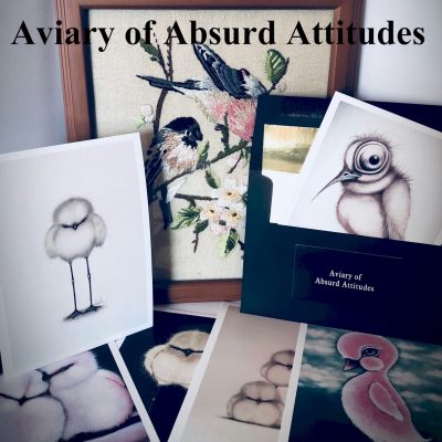 Aviary of Absurd Attitudes Postcard Set