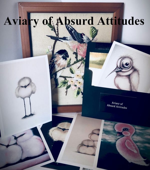 Aviary of Absurd Attitudes Postcard Set