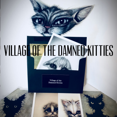 Village of the Damned Kitties Postcard Set