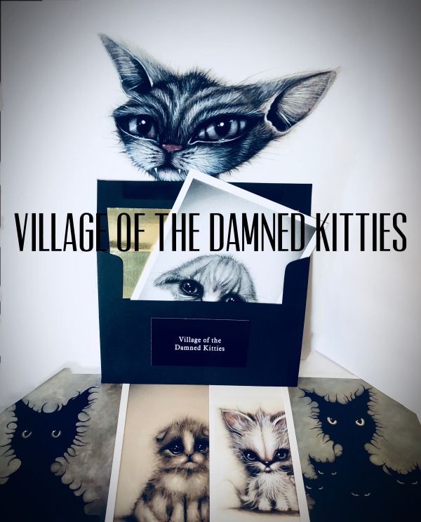 Village of the Damned Kitties Postcard Set